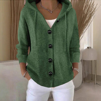 Women’s Solid Colour Long Sleeve Cardigan