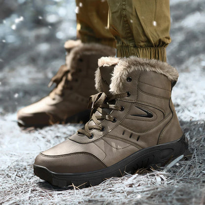 Men’s Waterproof Insulated Grip-Sole Winter Boots