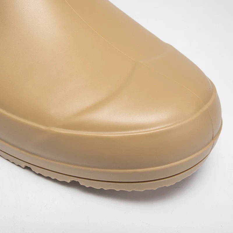 Women’s Waterproof Short Neoprene-Collar Rain Boots