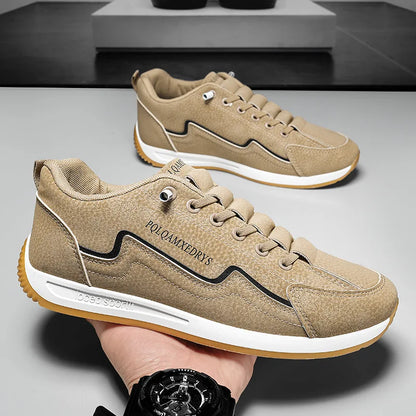 Men’s Lightweight Breathable Lace-Up Walking Trainers