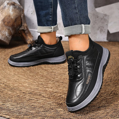 Men’s Elastic Lace Trainers with Reinforced Structure