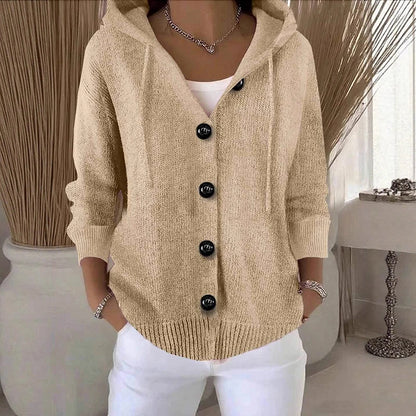 Women’s Solid Colour Long Sleeve Cardigan