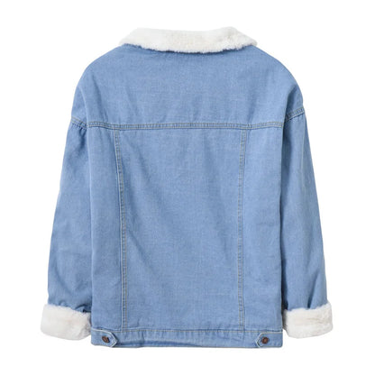 Women's Fleece-Lined Classic Denim Jacket