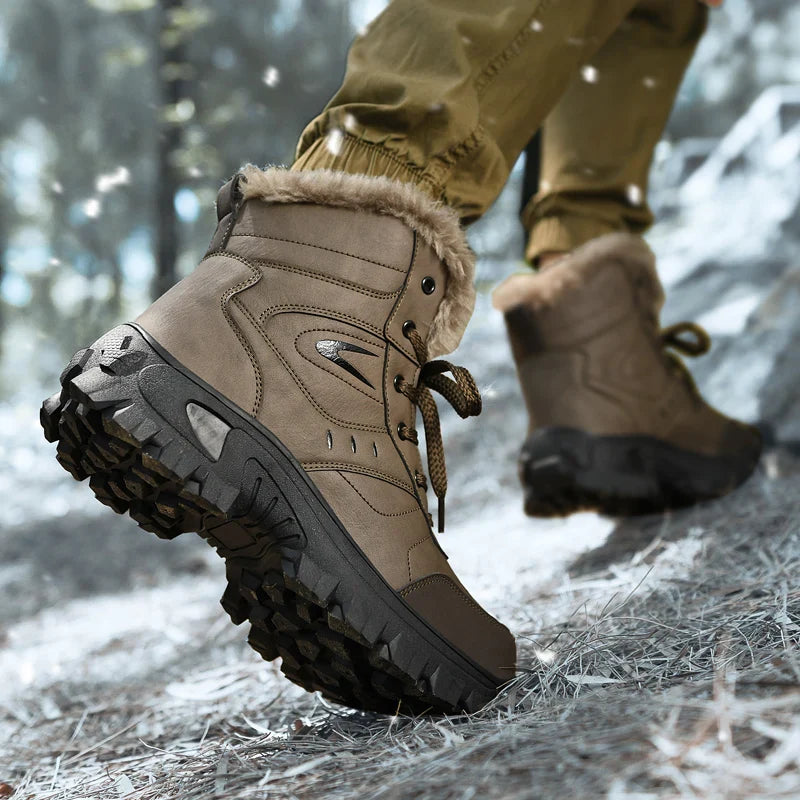 Men’s Waterproof Insulated Grip-Sole Winter Boots