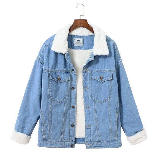 Women's Fleece-Lined Classic Denim Jacket