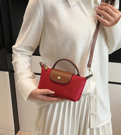 Women’s Mini Two-Tone Dumpling Crossbody Bag