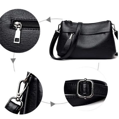 Women’s Natural Leather-look Everyday Shoulder Handbag