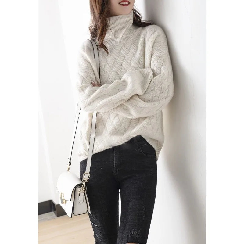 Chic Winter Cashmere-Like Sweater