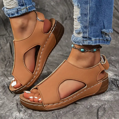 Solid Color Wedge Sandals: Comfortable, Casual, Chic