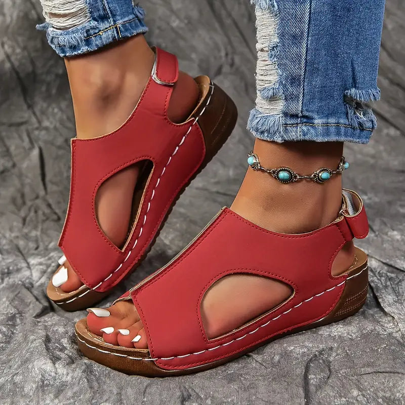 Solid Color Wedge Sandals: Comfortable, Casual, Chic