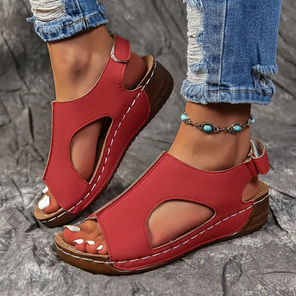 Solid Color Wedge Sandals: Comfortable, Casual, Chic