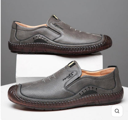 IRon Leather Moccasin Shoe