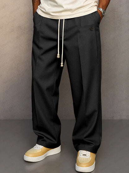 Men’s Straight-Fit Elegant Trousers