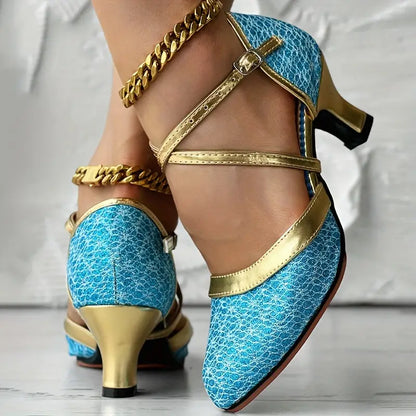 Glitter Latin Dance Pumps