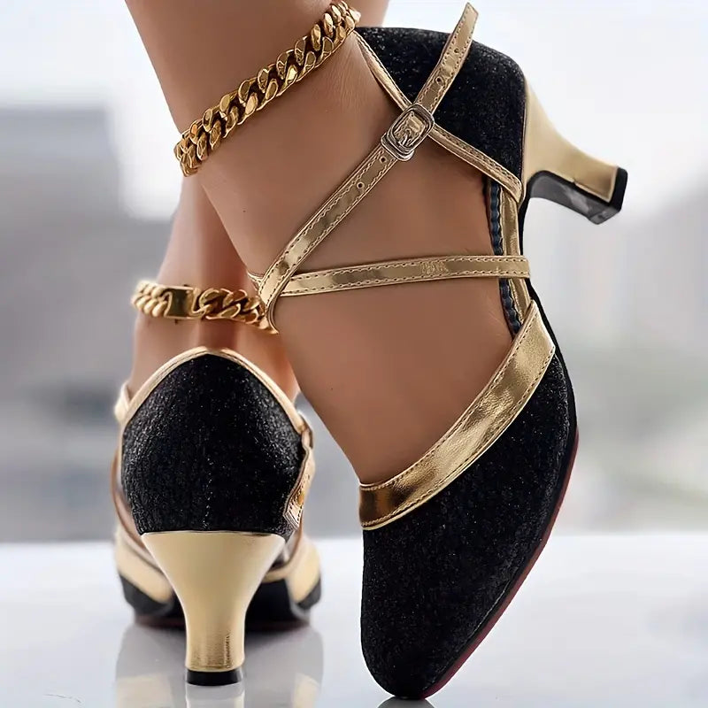 Glitter Latin Dance Pumps