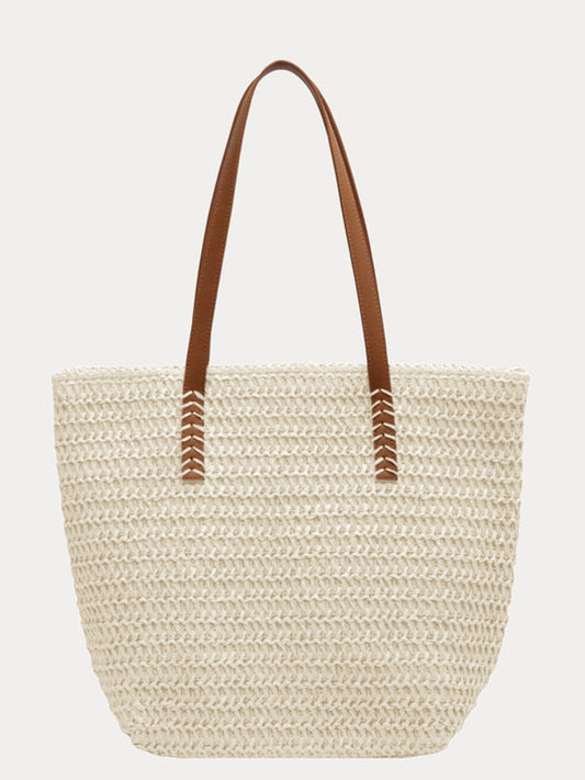 Women’s Woven Straw Shoulder Tote Bag