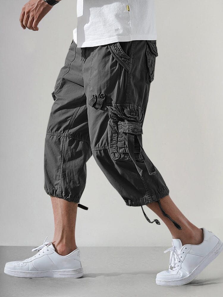 Men’s Cotton Cargo Knee-Length Shorts