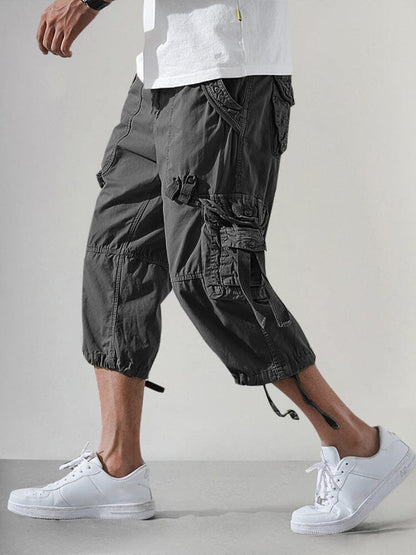 Men’s Cotton Cargo Knee-Length Shorts