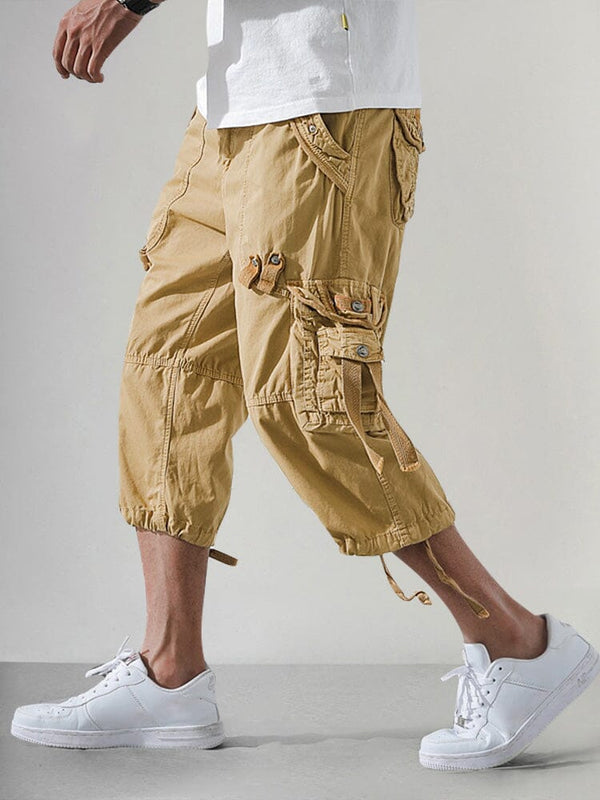 Men’s Cotton Cargo Knee-Length Shorts
