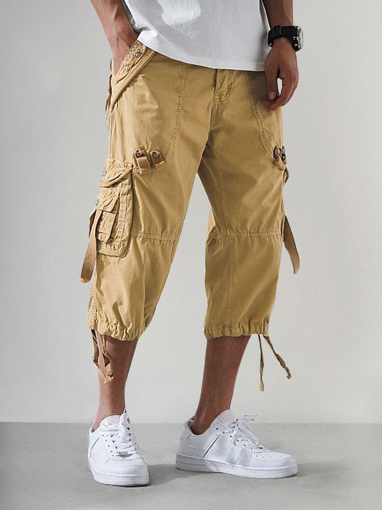 Men’s Cotton Cargo Knee-Length Shorts