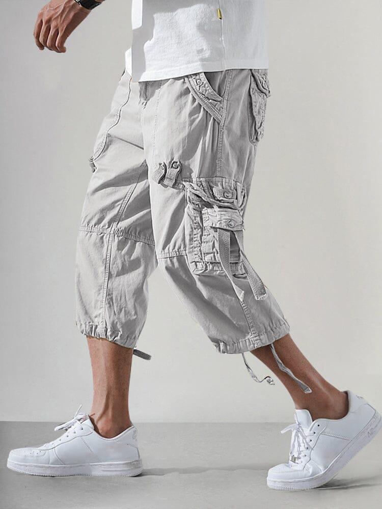 Men’s Cotton Cargo Knee-Length Shorts