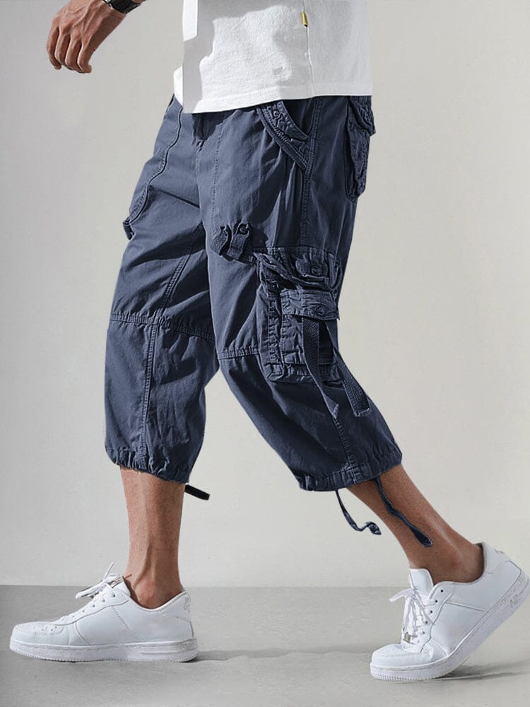 Men’s Cotton Cargo Knee-Length Shorts