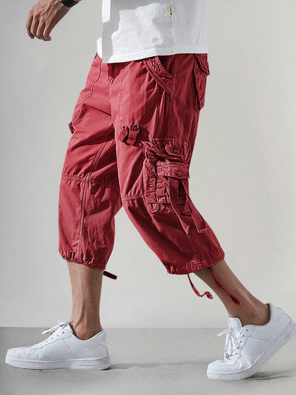 Men’s Cotton Cargo Knee-Length Shorts