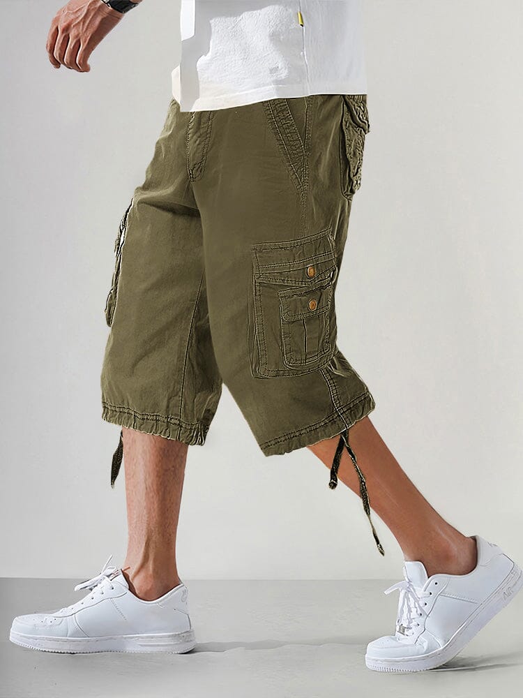 Men’s Cotton Cargo Knee-Length Shorts
