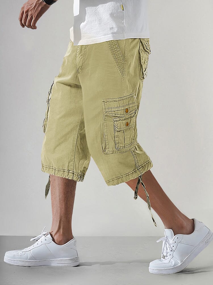 Men’s Cotton Cargo Knee-Length Shorts