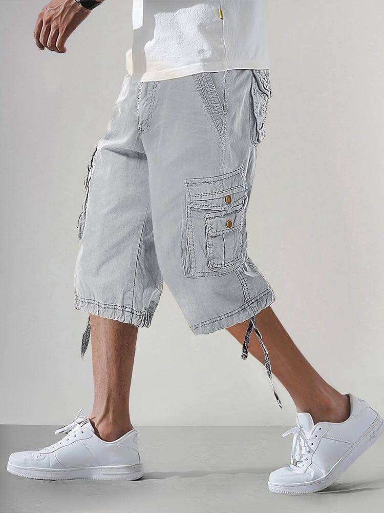 Men’s Cotton Cargo Knee-Length Shorts