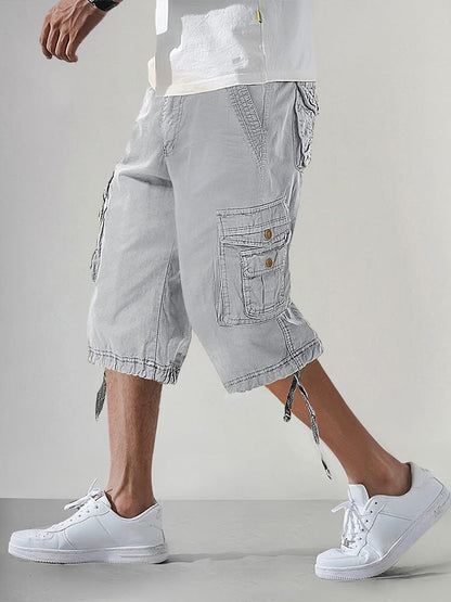 Men’s Cotton Cargo Knee-Length Shorts