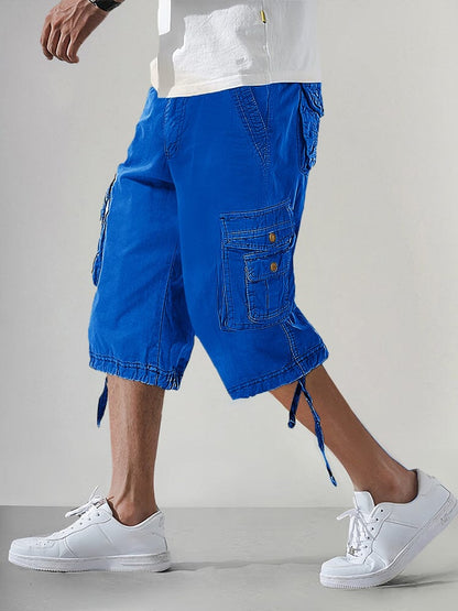Men’s Cotton Cargo Knee-Length Shorts