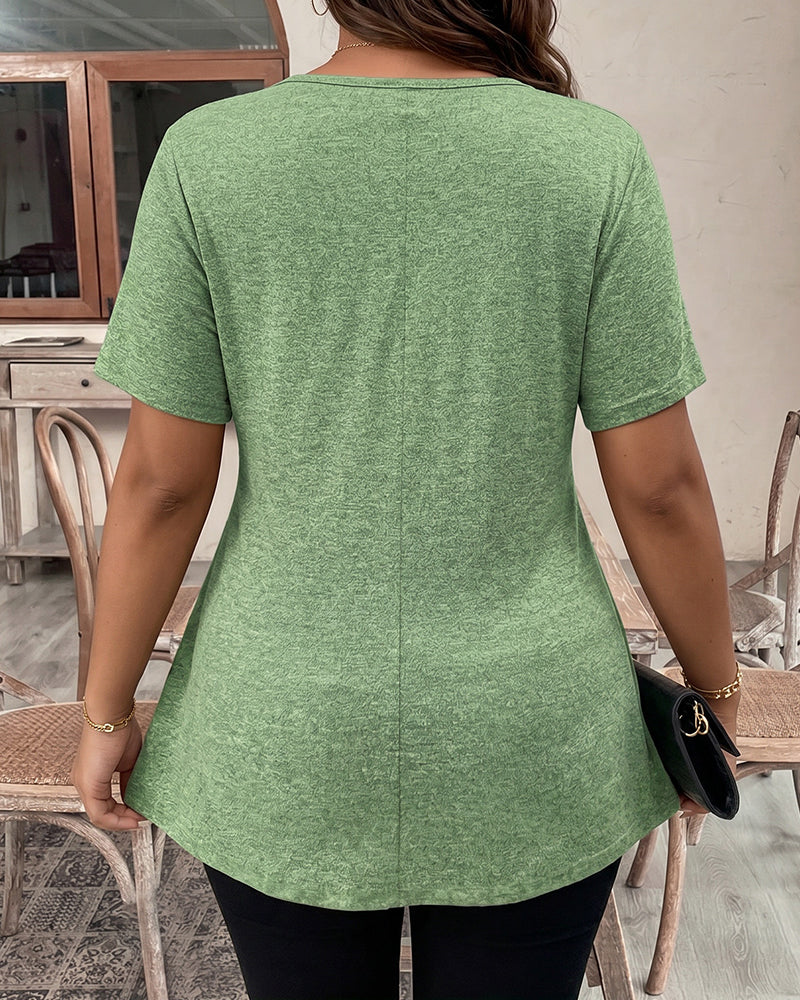 Women’s Crossover Peplum Top