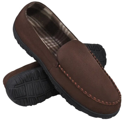 Men's Memory Foam Moccasin Slippers