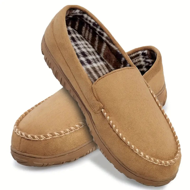 Men's Memory Foam Moccasin Slippers