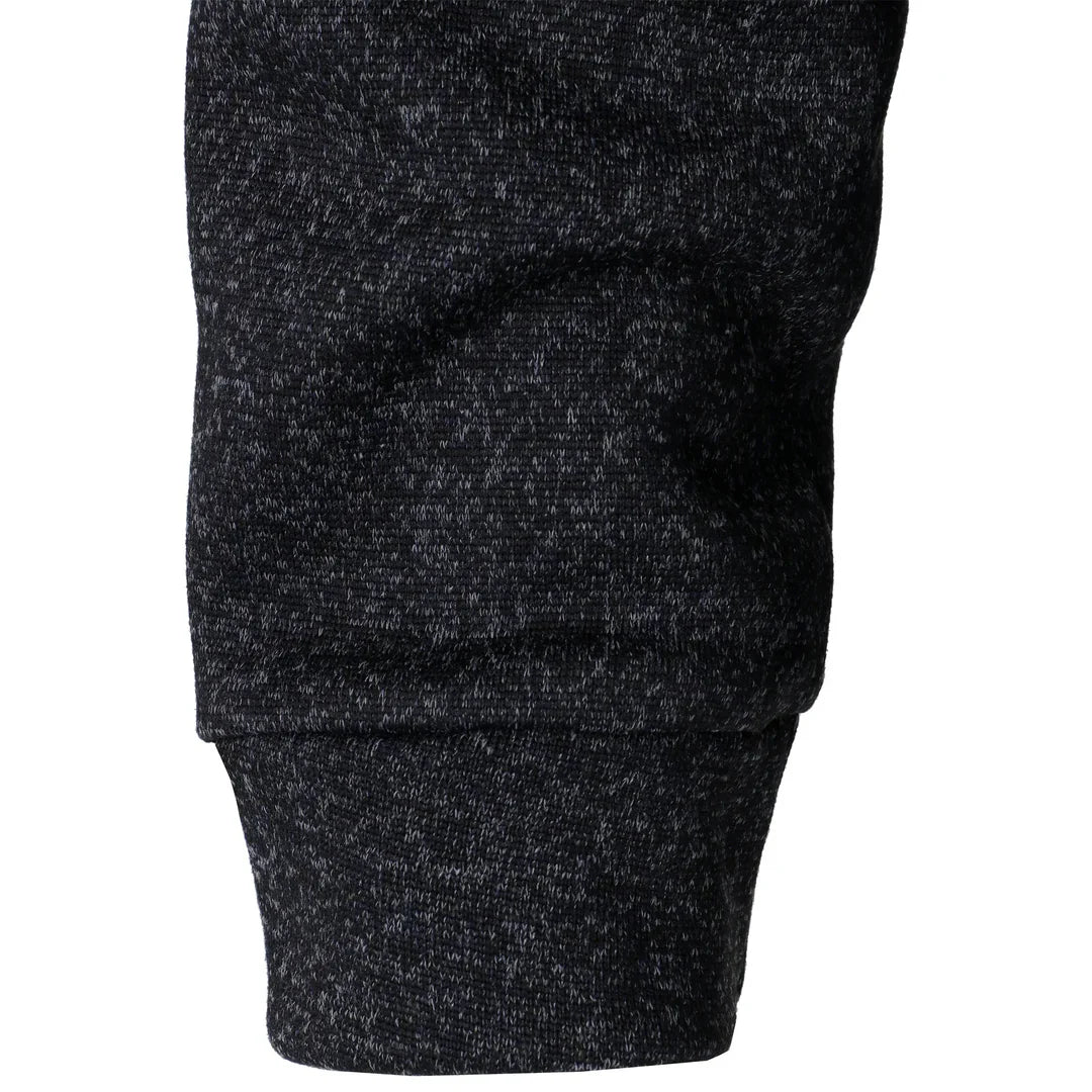 Modern Knit Button-Collar Sweater