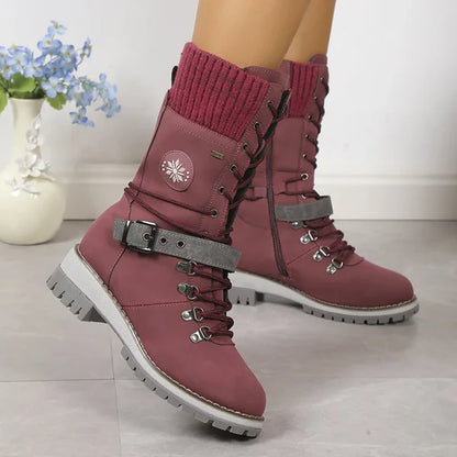 Warm cotton tall snow boots