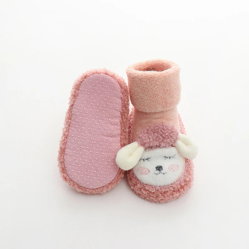 Baby Plush Cartoon Cotton Non-Slip Toddler Shoes