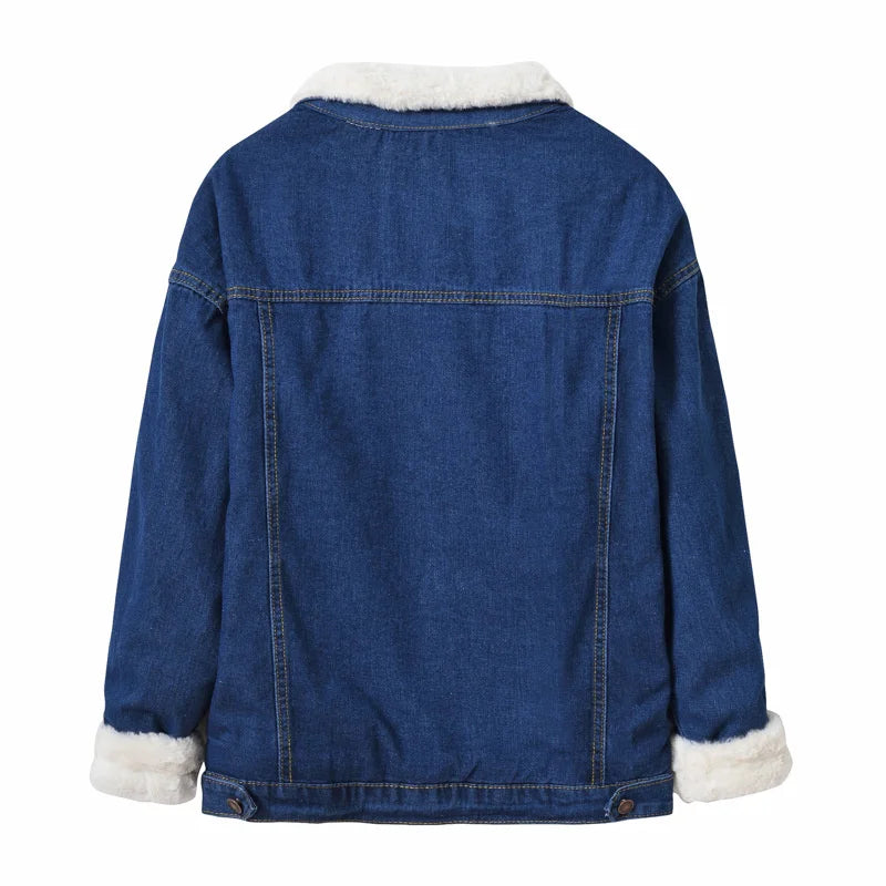 Women's Fleece-Lined Classic Denim Jacket