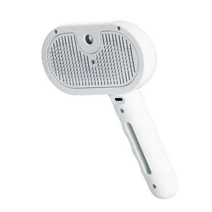 Pet Steam Grooming Brush with Built In Spray Tank