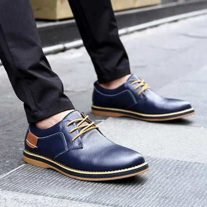 Men Oxfords Genuine Leather Dress Shoe