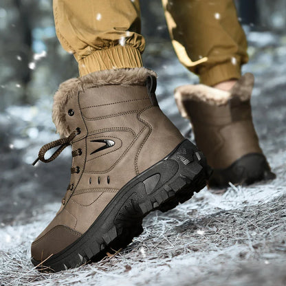 Men’s Waterproof Insulated Grip-Sole Winter Boots
