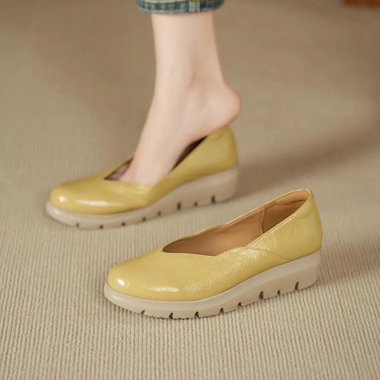 Women's Comfortable Leather-Look Shoes