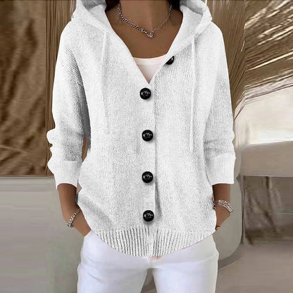 Women’s Solid Colour Long Sleeve Cardigan