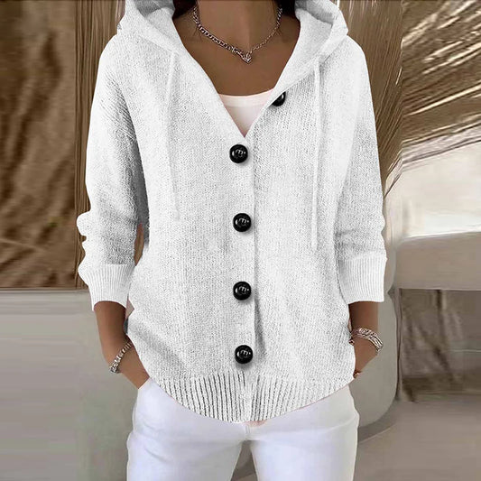 Women’s Solid Colour Long Sleeve Cardigan