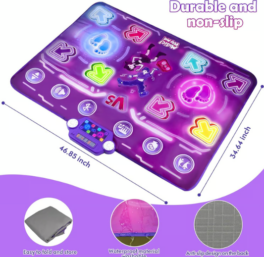 Interactive Light Up Music Dance Mat