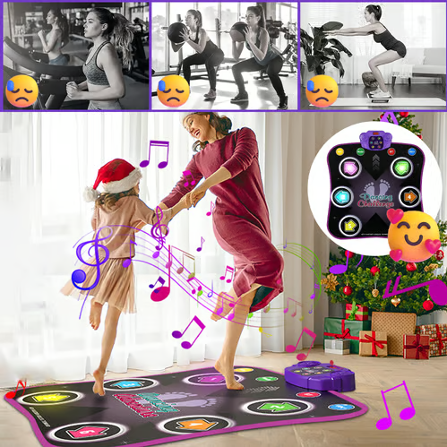 Interactive Light Up Music Dance Mat
