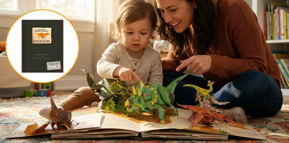 Prehistoric 3D Pop-Up Dinosaur Book