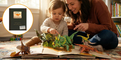 Prehistoric 3D Pop-Up Dinosaur Book