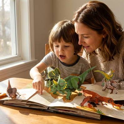 Prehistoric 3D Pop-Up Dinosaur Book